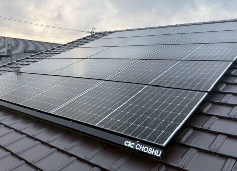 長崎県諫早市　M様邸　【後付け】太陽光発電システム(長州産業：CS-340B81)蓄電池（長州産業：CB-P98M05A)設置工事　瓦アンカー工法