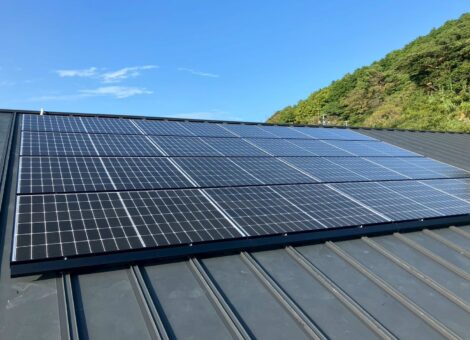 長崎県大村市　D様邸　【後付け】太陽光発電システム(長州産業：CS-340B81)蓄電池（長州産業：CB-P98M05A)設置工事　キャッチ工法