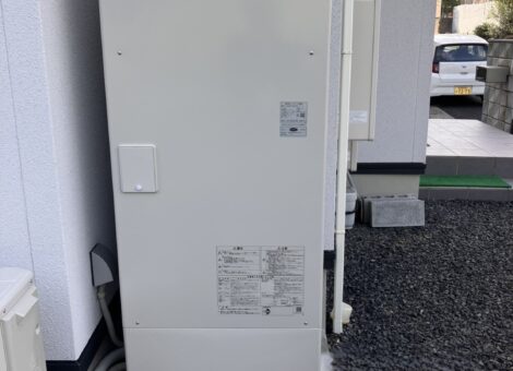 長崎県佐世保市　T様邸　エコキュート(日立：BHP-FN37XU）設置工事
