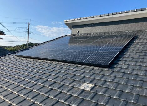 長崎県松浦市　M様邸【後付け】太陽光発電システム(カナディアンソーラー：CS6.2-48-TM-455）蓄電池(カナディアンソーラー：EPCube HES-JP2-613G*）設置工事