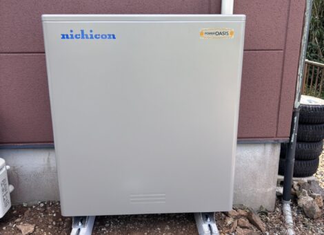 長崎県北松浦郡佐々町　K様邸　蓄電池(ニチコン：ESS-U4M1）、エコキュート(コロナ：CHP-E37AZ1）設置工事